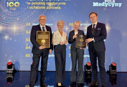 Link: Prof. Marcin Moniuszko i prof. Agnieszka Tycińska na prestiżowej Liście Stu najbardziej wpływowych osób w polskiej medycynie i systemie ochrony zdrowia