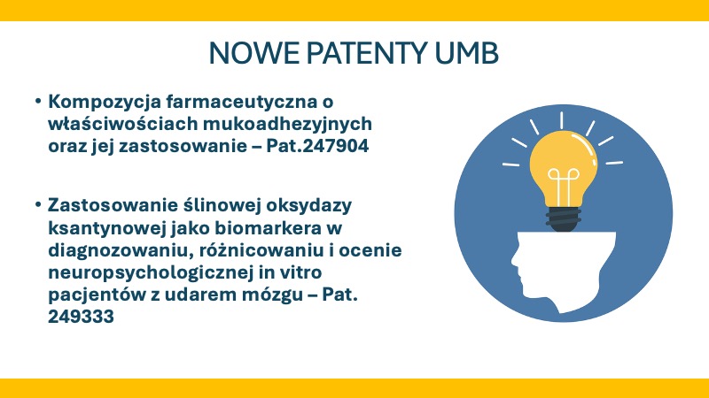 Link: Nowe patenty Uniwersytetu Medycznego w Białymstoku