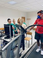 Pracownicy CBK na szkoleniu z fizjologii sportu Pracownicy CBK na szkoleniu z fizjologii sportu