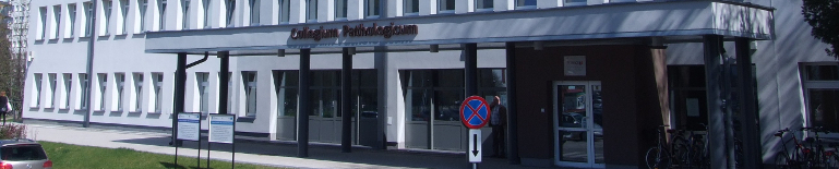 Położnictwo. Zdjęcie przedstawia budynek Collegium Pathologicum w któym znajduje się Zakład