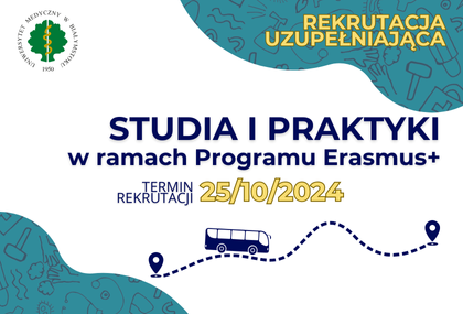 Link: Rekrutacja uzupełniająca - studia i praktyki w ramach Programu Erasmus+