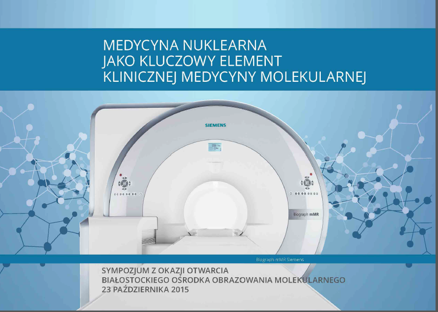 Plakat konferencji Medycyna Nuklearna