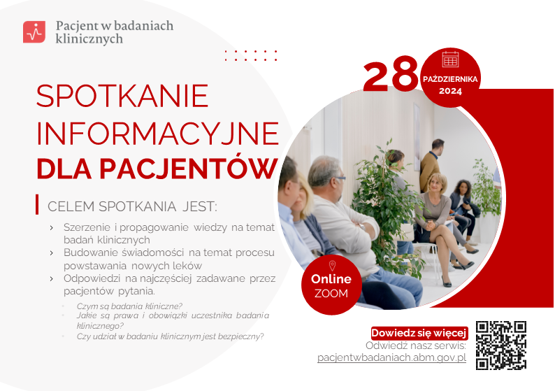 Link: Spotkanie informacyjne dla pacjentów z Ambasadorami Badań Klinicznych