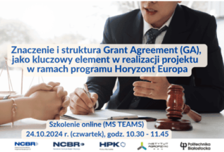 Link: Grant Agreement jako kluczowy element w realizacji projektu w ramach HE - SZKOLENIE