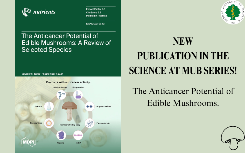 Odnośnik: The article by researchers from the Medical University of Bialystok selected for the cover of a special issue in Nutrients